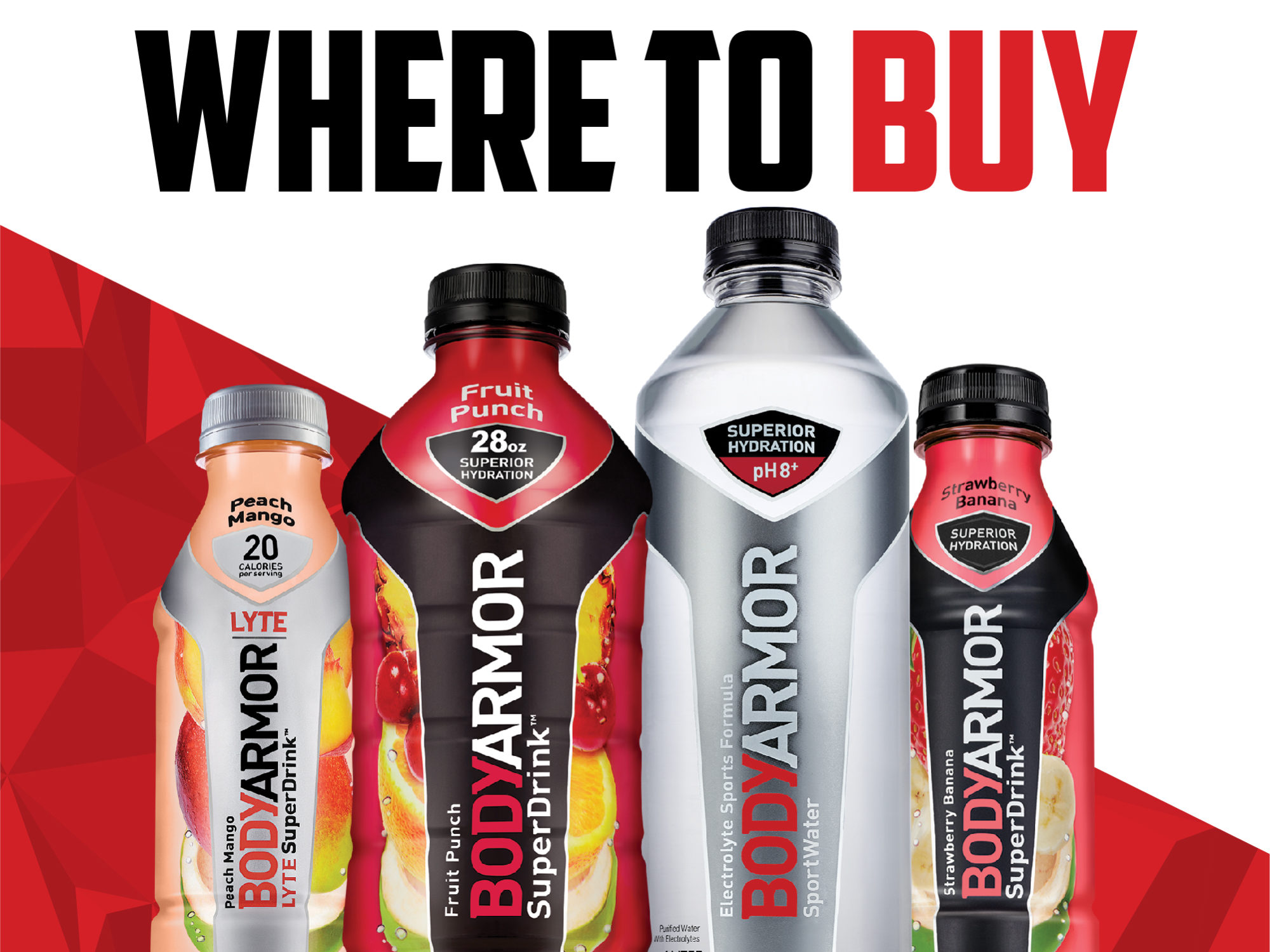 Store Locator Bodyarmor Sports Drink Superior Hydration