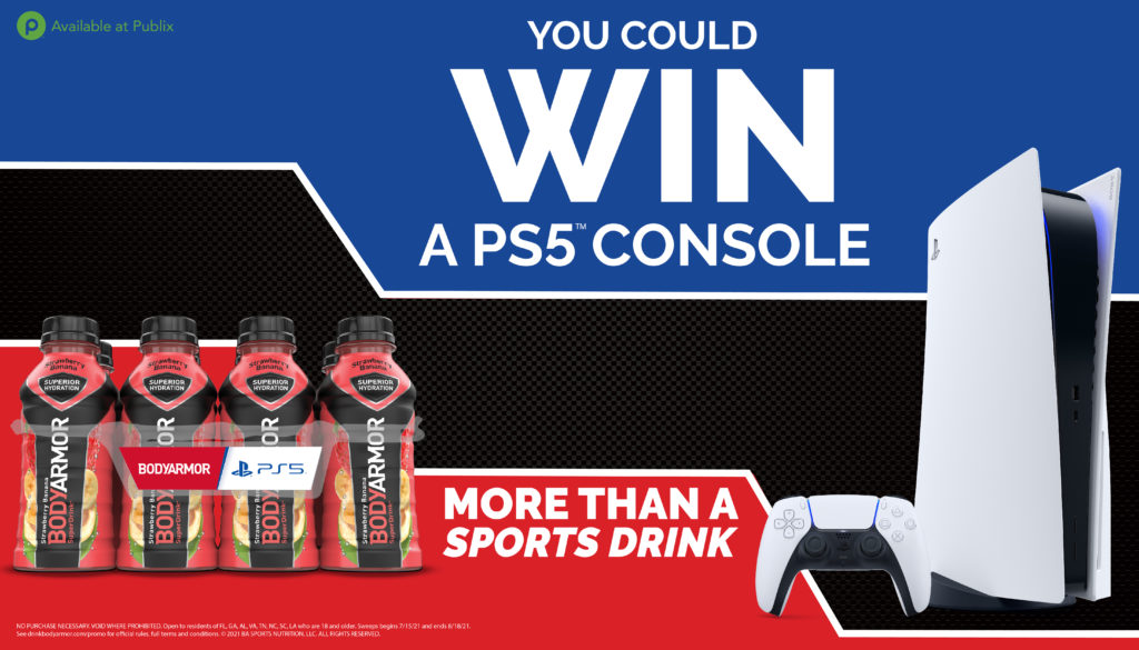 BODYARMOR x PUBLIX PS5 SWEEPSTAKES BODYARMOR Sports Drink Superior